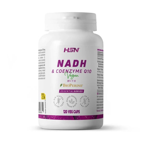 NADH 10 mg & COENZYM Q10 100 mg - 120 veg caps 120 St