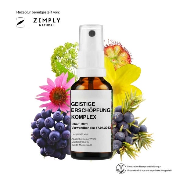 Zimply Natural GEISTIGE ERSCHÖPFUNG KOMPLEX - Pflanzbasierte Rezeptur 30 ml