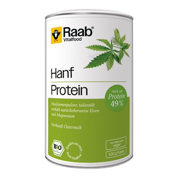 Raab Vitalfood Hanf Protein Bio 500 g