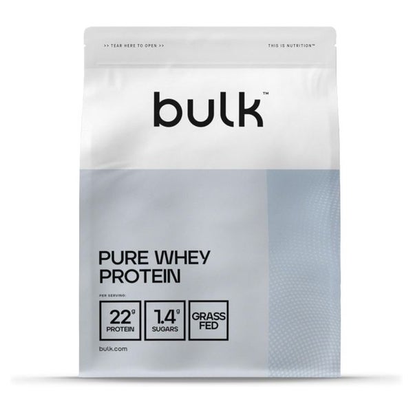 Bulk Pure Whey Protein Pulver, Eiweißpulver, Erdbeere 1 kg