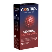 Produktabbildung: «SENSUAL Dots & Lines» tiefgehend stimulierende Kondome (12 Kondome) 12 St