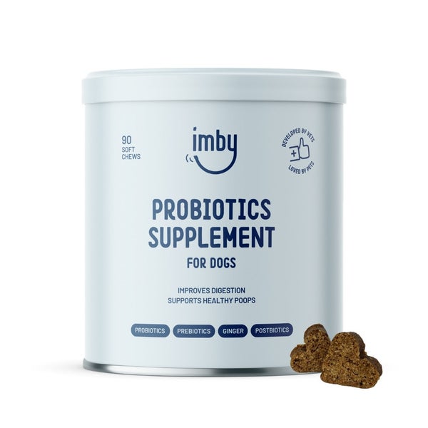 Imby Probiotics - Prä-, Pro- und Postbiotika-Kausnacks für den Hundemagen 90 St