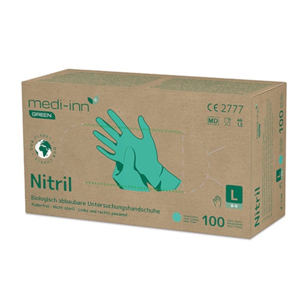 Medi-inn Green U.hands.nitril Biol.abb.unst.pf L 100 St