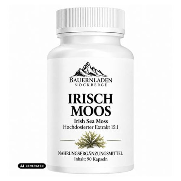Irisch Moos Kapseln | Irish Sea Moss | Hochdosierter Extrakt 90 St