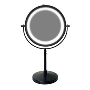 UNIQ LED-Kosmetikspiegel mit 10-facher Vergrößerung (Mattschwarz)