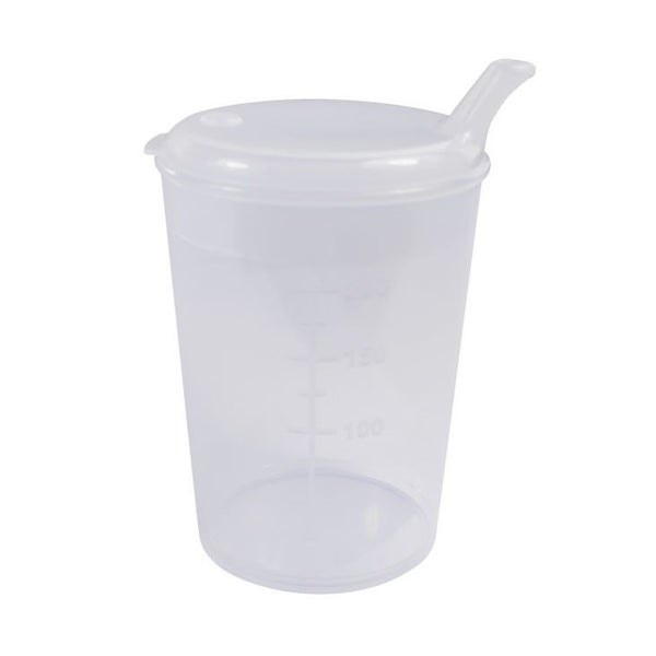 Medi-Inn Schnabelbecher Trinkbecher 250 ml Öffnung 4x4 mm transparent 1 St