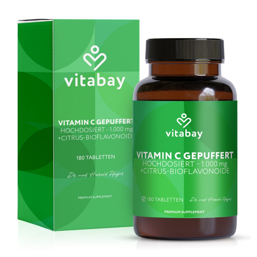 Vitamin C+bioflavonoide 1000 Mg Vegan Hochdosiert 180 St