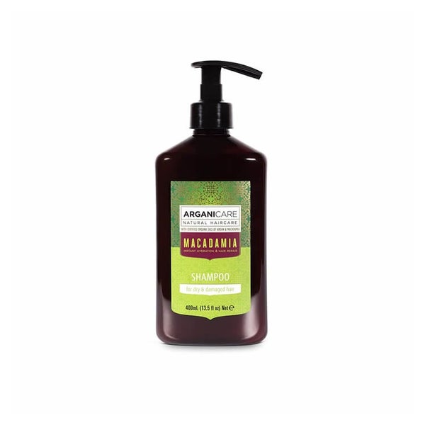 ARGANICARE Feuchtigkeitsspendendes Shampoo - Trockenes & geschädigtes Haar - Macadamia 1 St