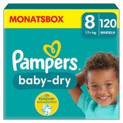 Pampers Windeln Größe 8 (17kg+) Baby-Dry 120 St