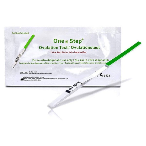 One+Step Ovulationstest mit optimaler Sensitivität 20 miu/ml - Fruchtbarkeitstest für Frauen 50 St