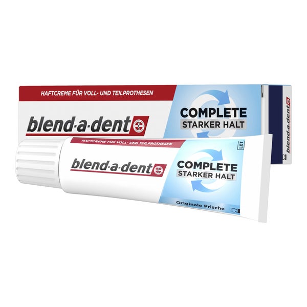 blend-a-dent Complete Haftcreme, Originale Frische, für Voll- und Teilprothesen - 47 g - Tube 47 g