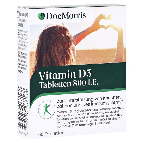 DocMorris Vitamin D3 Tabletten 800 I.E. 60 St