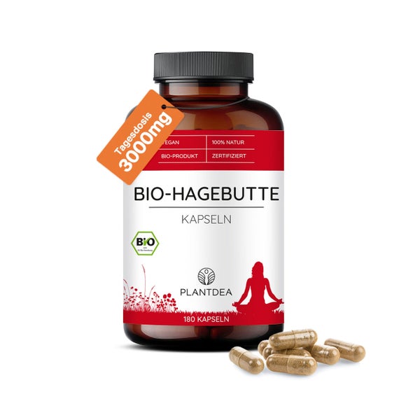 Bio Hagebutte Kapseln 180 St