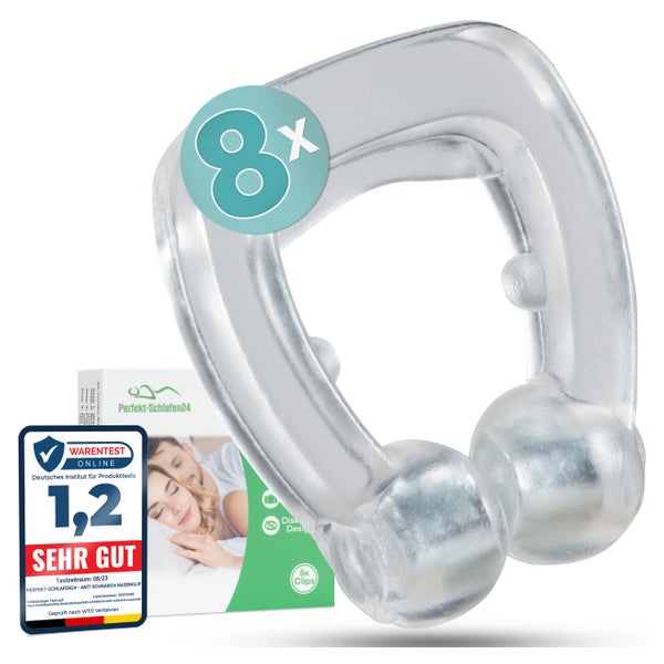 Perfekt-Schlafen24 – 8x Nasenspreizer Clip gegen Schnarchen 8 St