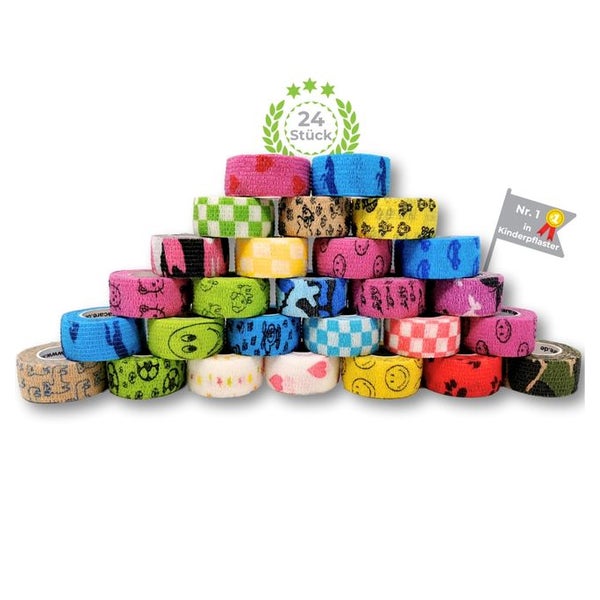 LisaCare selbstklebende Fingerpflaster - 24 Rollen Mega Mix 24 St