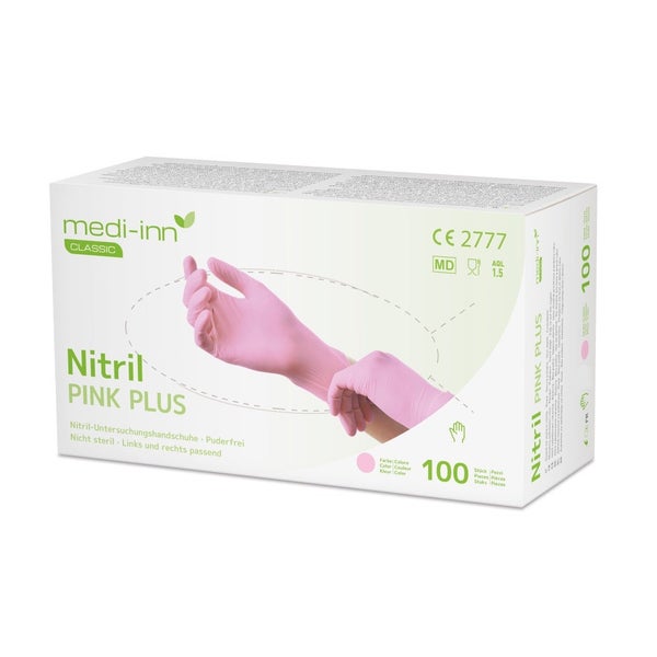 Medi-inn Classic U.hands.nitril Pf Xs Pink Plus 1000 St