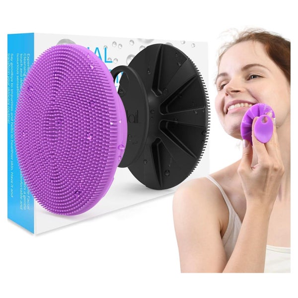 Silikon Gesichtsschrubber Peeling Bürste 2 Stücke Hautpflege 1 St