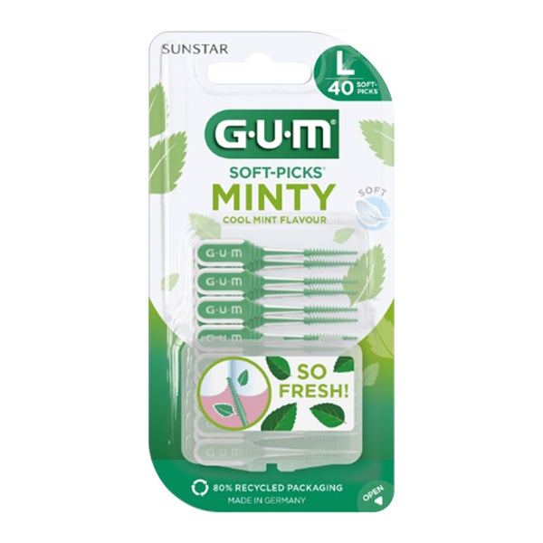 Gum Soft Picks Minty Large 40 St