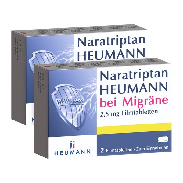Naratriptan HEUMANN Doppelpack 2X2 St