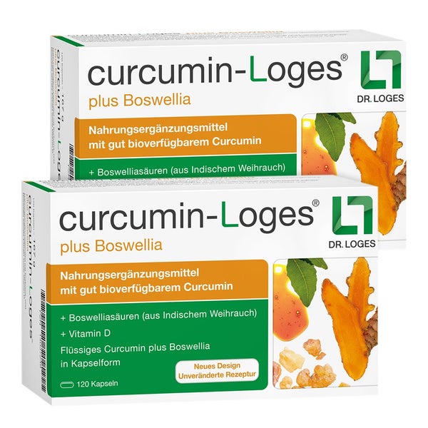 curcumin-Loges® plus Boswellia Doppelpack 2X120 St