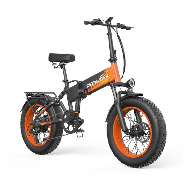 ZAZAWORK CF1000 Faltbares E-Bike, 48V 20Ah Akku,orange 1 St