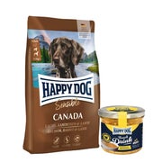 Happy Dog Sensible Canada + Happy Dog Snack Drink Hähnchen 11 kg