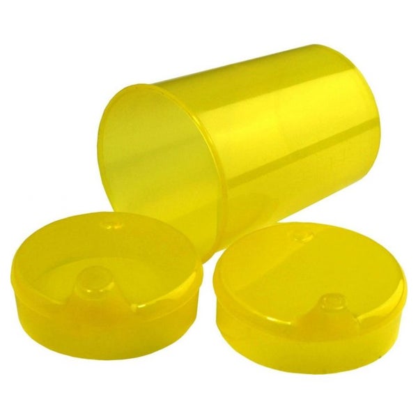 Medi-Inn Schnabelbecher Set 1 Unterteil + 2 Deckel 250 ml gelb 1 St
