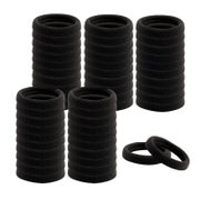 100er Schwarz Baumwoll-Haargummis 4.5 cm Elastisch für Damen 1 St