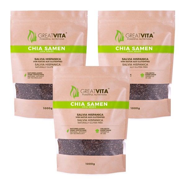 GreatVita Premium Chia Samen 3000 g