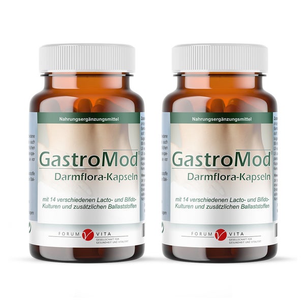 GastroMod Probiotika Darmflora Kapseln + Inulin zur Darmkur 2 x 45  St