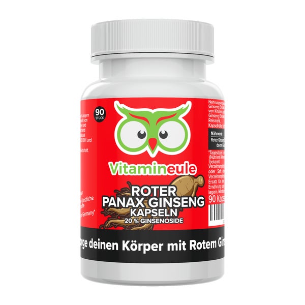 Vitamineule® Roter Panax Ginseng Kapseln 600 mg 8:1 64 g
