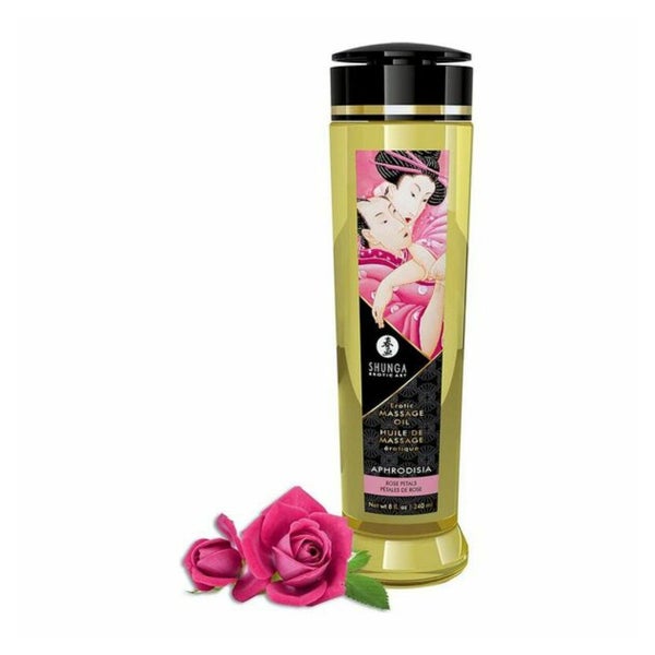 Shunga Erotisches Massageöl Rosen