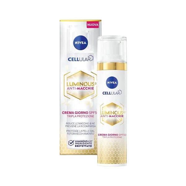 NIVEA Anti-Flecken-Creme FP50 Dreifachschutz, Mattierungscreme gegen dunkle Flecken, Gesichtscreme 1 St