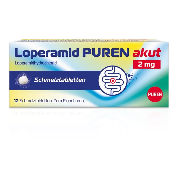 Loperamid PUREN akut 2 mg 12 St