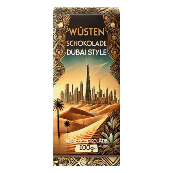 Wüsten Schokolade Dubai Style Weisse Schokolade 100 g