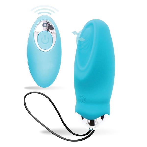 Lovelyness - Vibrator Ei mit Stoß-funktion - Blau