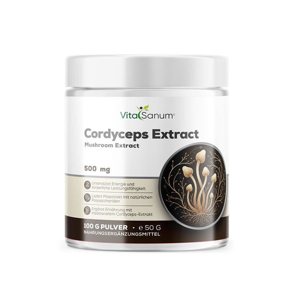 VitaSanum® Cordyceps Extrakt – 500 mg Tagesportion 50 g