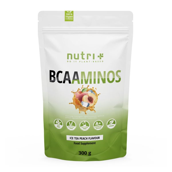 nutri+ BCAA Pulver Aminosäurenkomplex - Ice Tea Peach - 300g 300 g