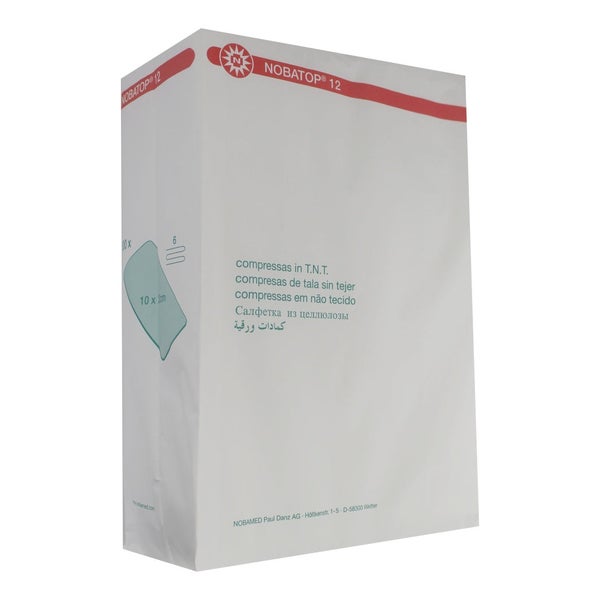 Noba Nobatop 12 Vliesstoffkompressen, 6-fach, 10 x 20 cm, 9 x 200er Pack 1200 St