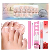 Fußnägel Falsche 120er Kit Fullcover Tips 12 Größen Nailart 1 St