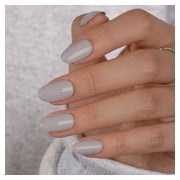 Künstliche Nägel Press On Soft Gel Kurz Mandel 24 Stück Grau 1 St