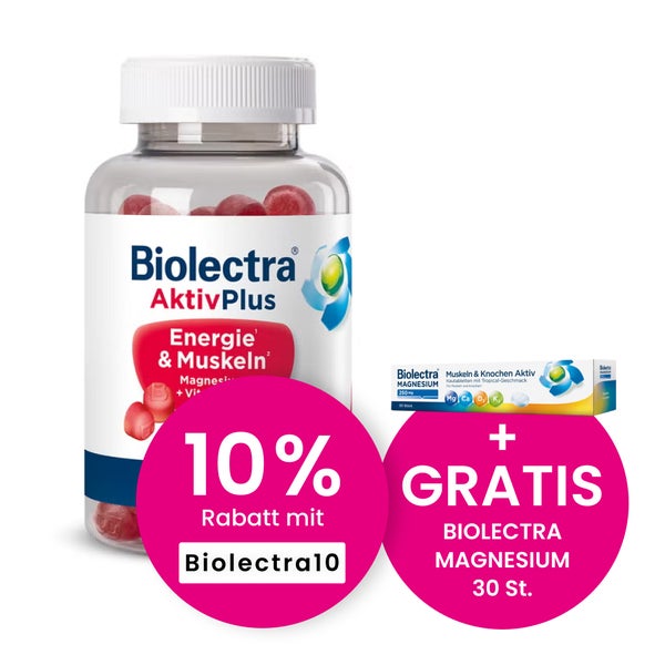 Biolectra AktivPlus Energie & Muskeln Weichgummis 60 St