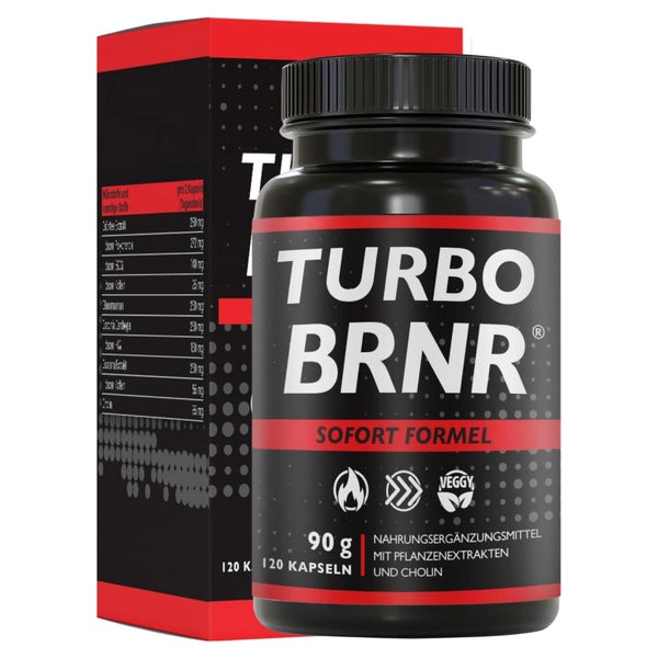 BRNR TURBO BRNR Stoffwechsel Kapseln mit Guarana 120 St