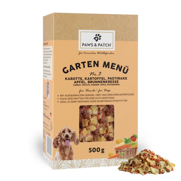 PAWS&PATCH GARTEN MENÜ Nr. 3 für Hunde 500 g