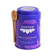 Produktabbildung: Justea Purple Passionfruit - Dose Mit Holzlöffel 80 g