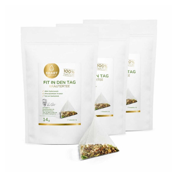 Kräutertee Fit in den Tag - naturbelassen, vegan, 21 Beutel 21 g