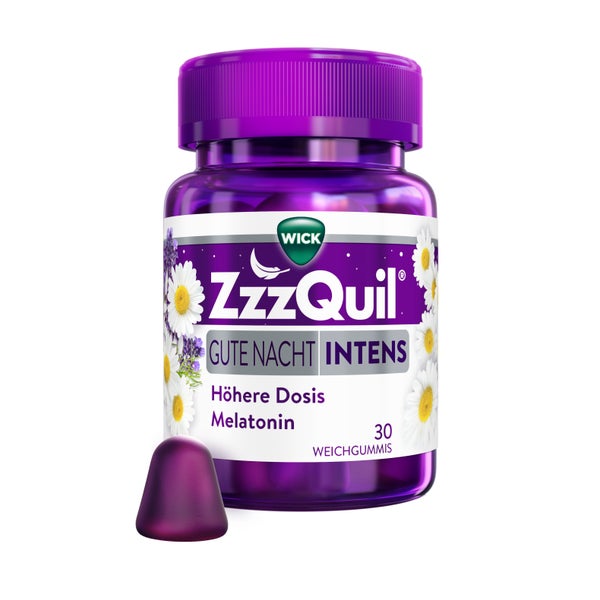 WICK ZzzQuil Gute Nacht INTENS Melatonin 30 St