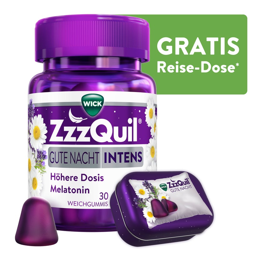 WICK ZzzQuil® Gute Nacht INTENS Melatonin 30 St