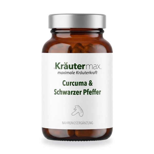 Kräutermax Curcuma mit Pfeffer Kapseln 90 St