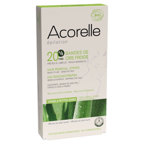 Acorelle Kaltwachsstreifen Gesicht 20 + 4 Streifen 14 g